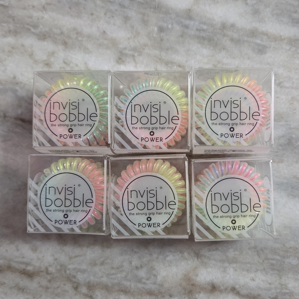 New Invisibobble Power Hair Rings - Multicolor 6 Sets (Each 3 Pieces)